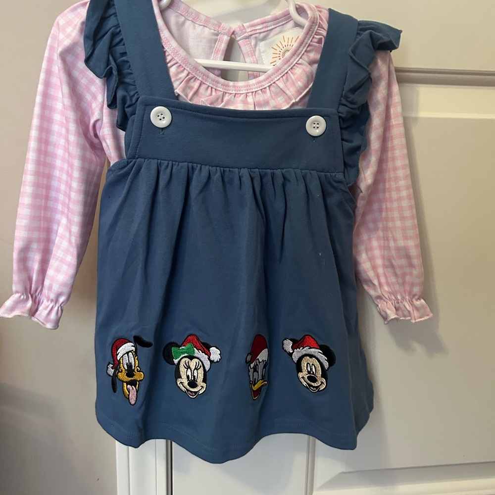 Disney Blue and Pink Kids Casual Dress